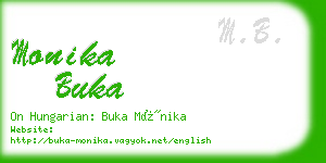 monika buka business card